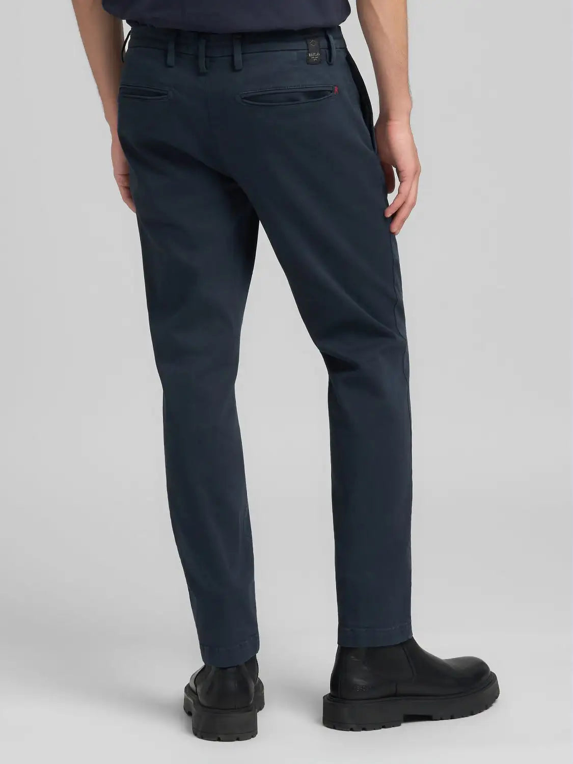 Pantalone chino blu slim fit Replay