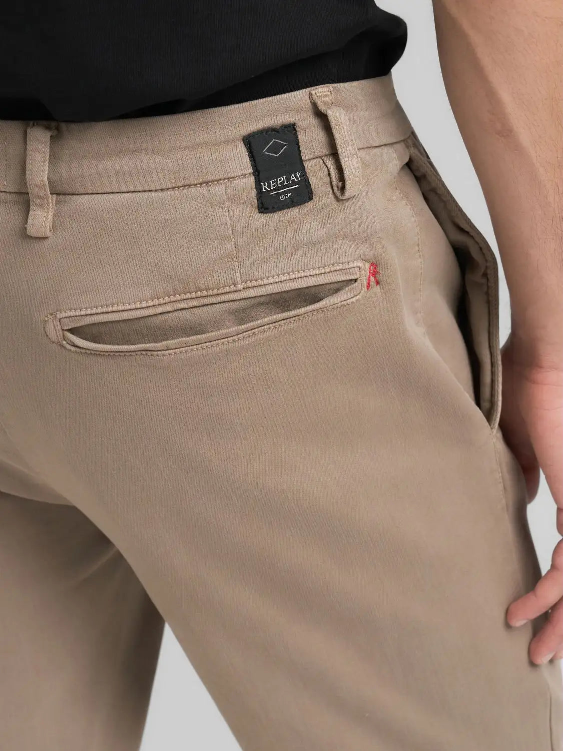 Pantalone chino corda slim fit Replay