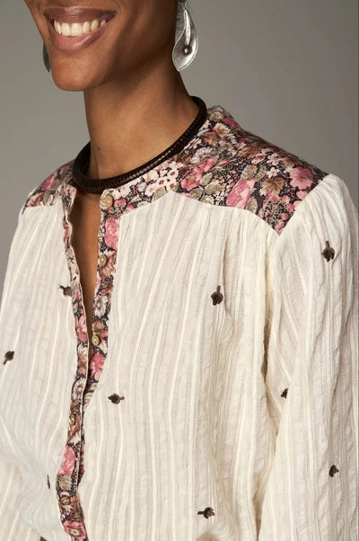 Blouse chantilly marie Maison Hotel ivory