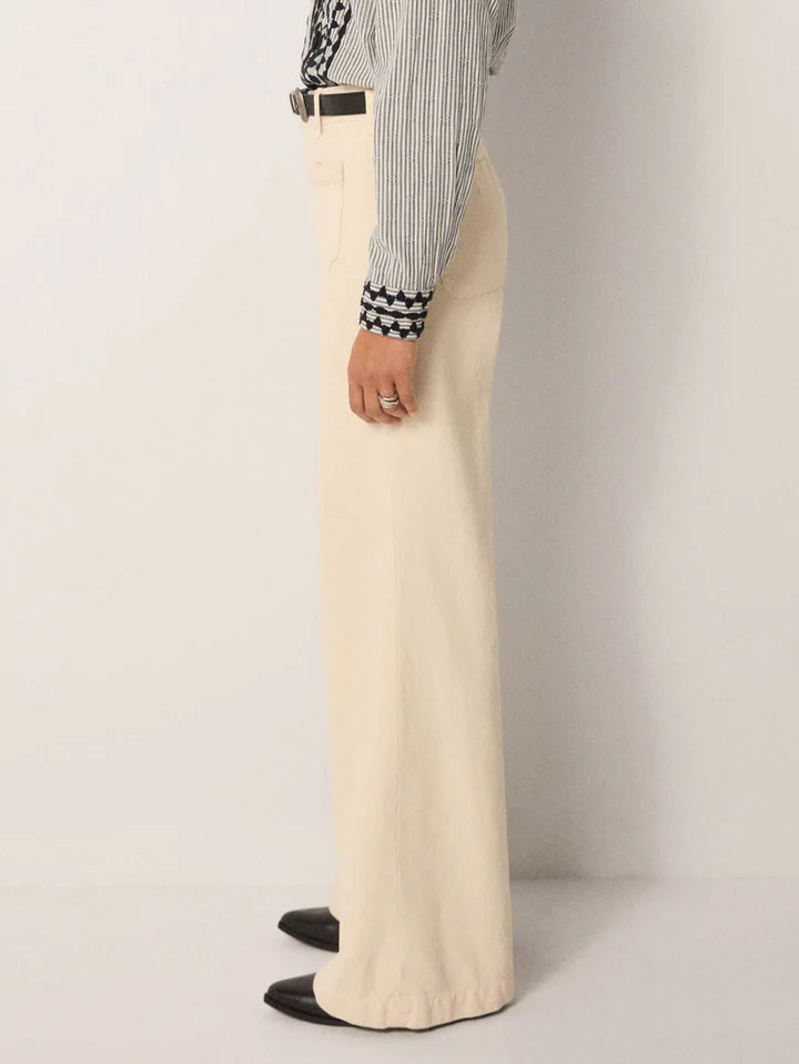 Pantalone denim ecru Maison Hotel
