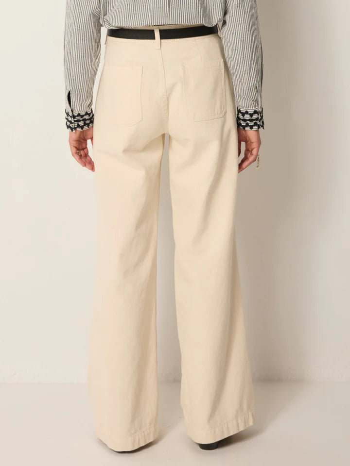 Pantalone denim ecru Maison Hotel