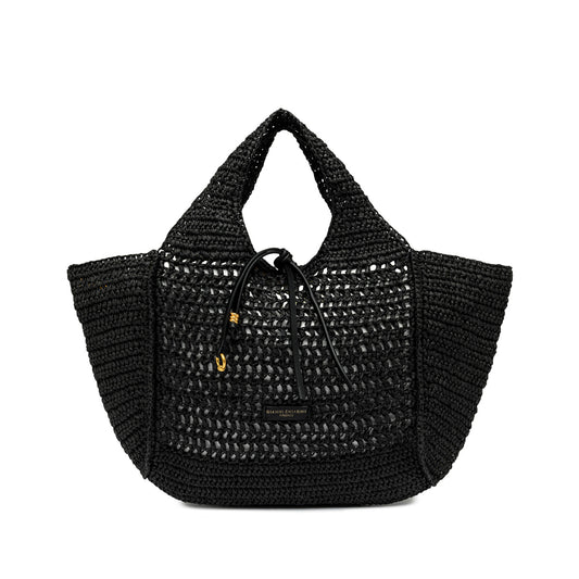 Borsa crochet nera Gianni Chiarini