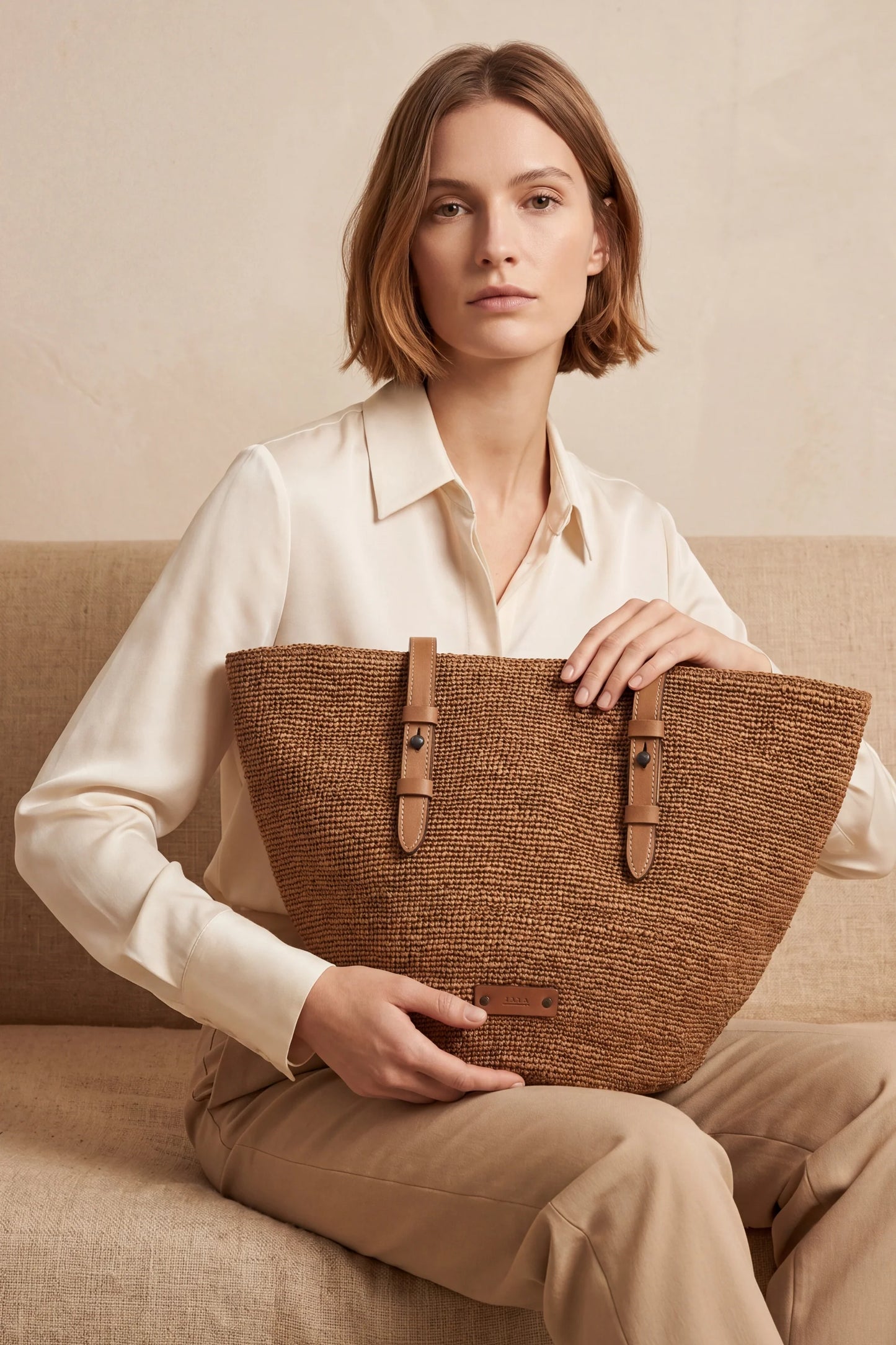 Borsa kaluwa cognac