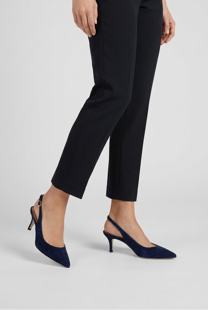 Chanel suede blu