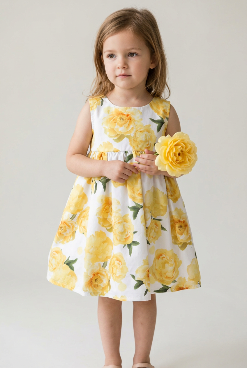 ABITO PEONIE GIALLO