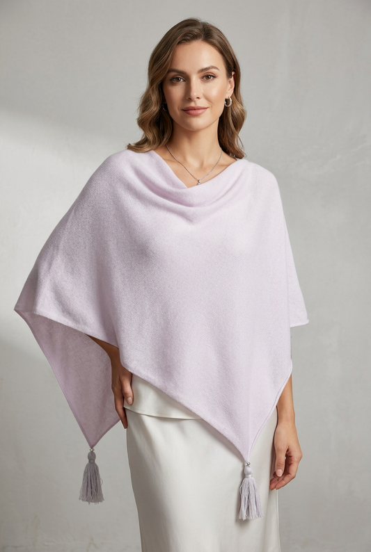 Poncho LDYBG 100% cashmere Violetta