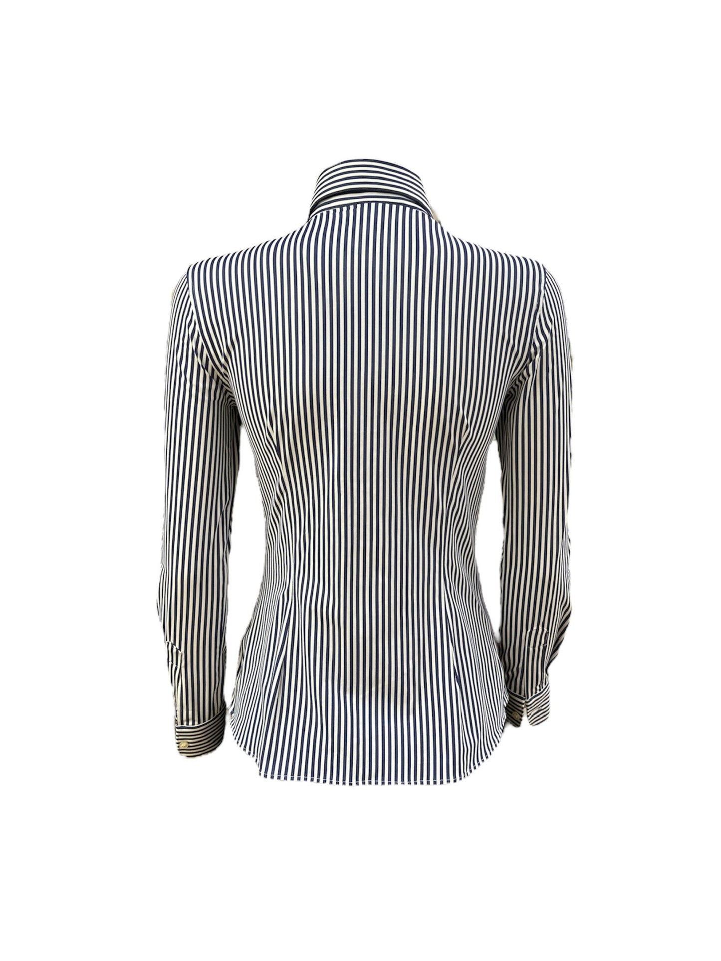 Camicia bastoncino bianco blu
