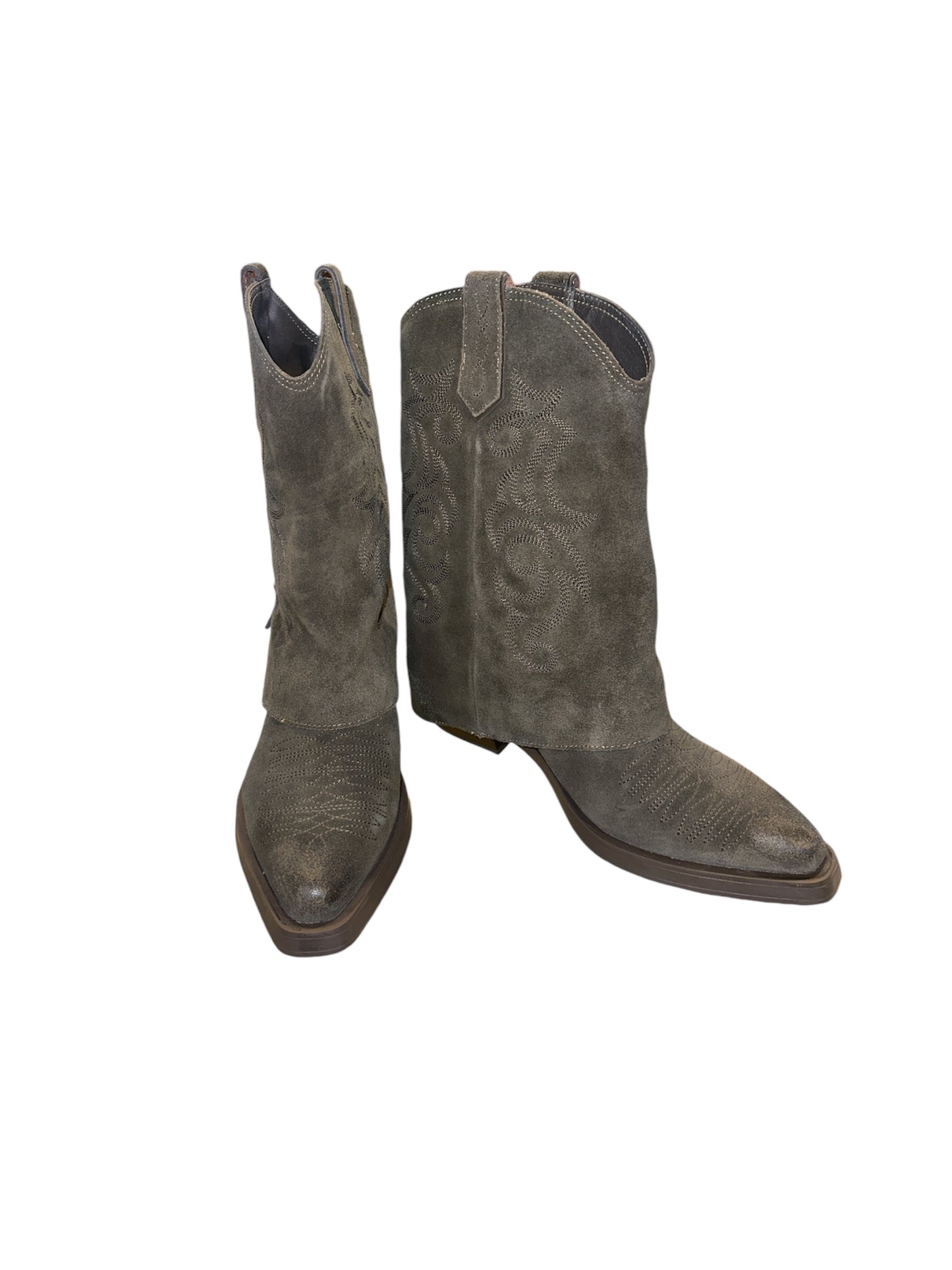 Stivaletto texano grigio leslie