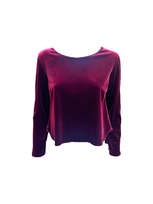 Blusa velvet amaranto