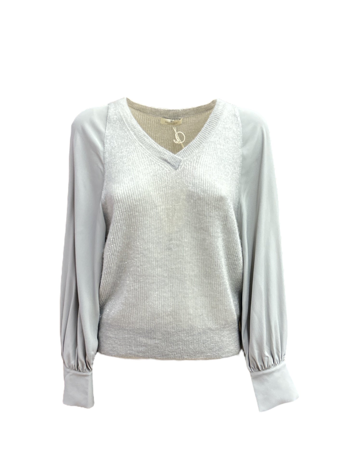 Maglia lurex ghiaccio