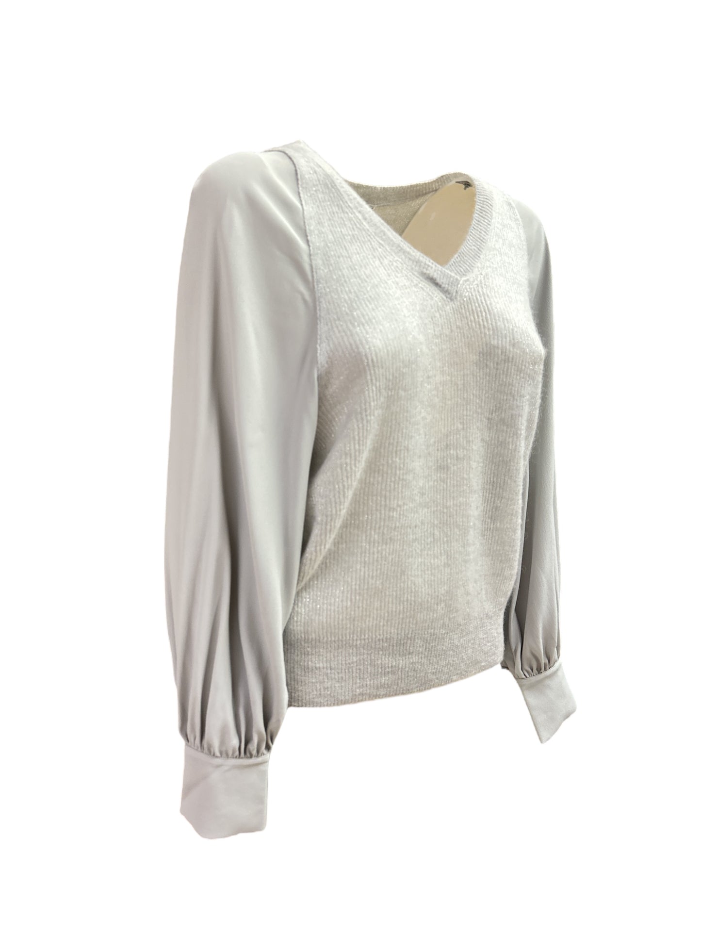 Maglia lurex ghiaccio