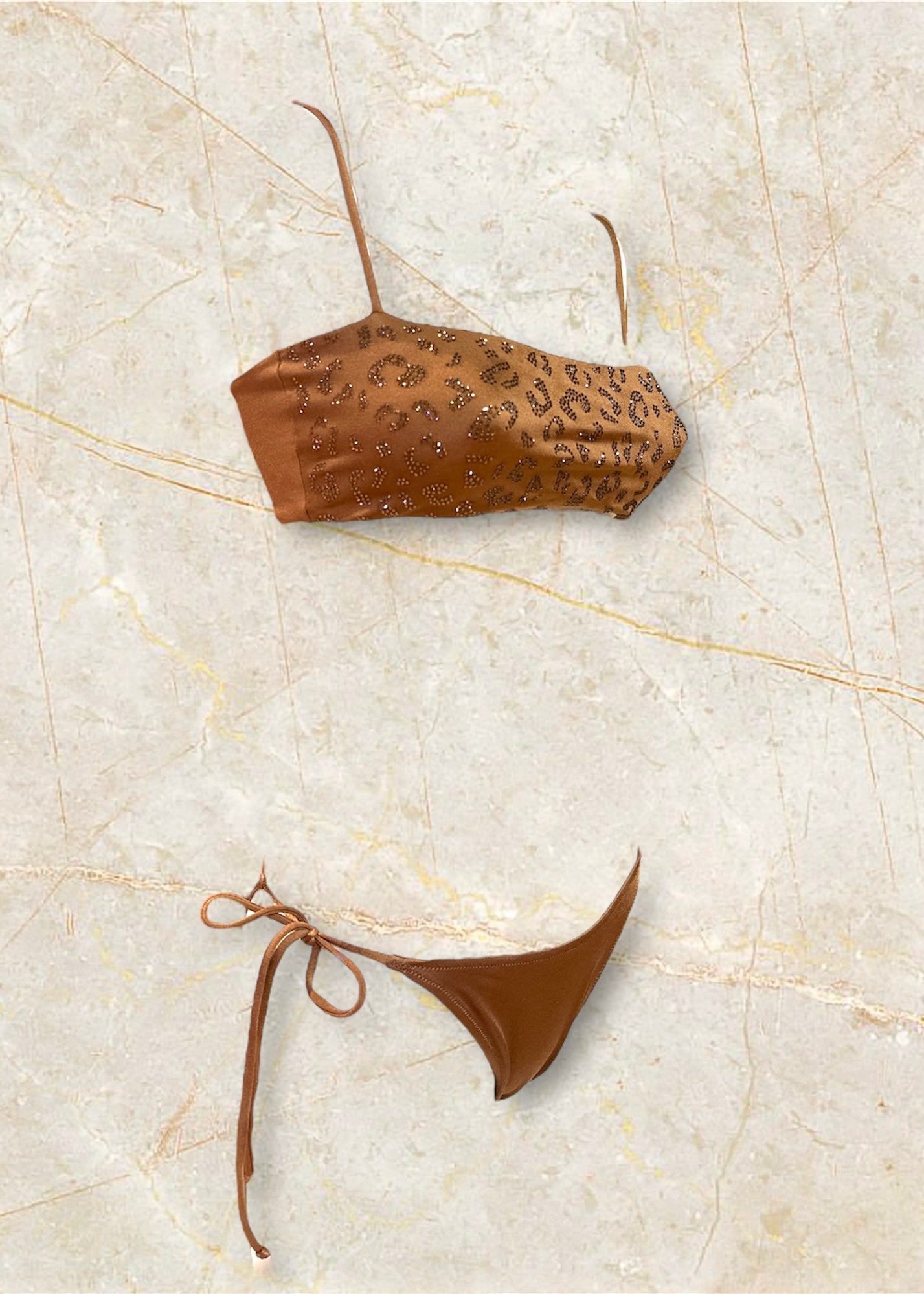 Bikini bronzo leopard