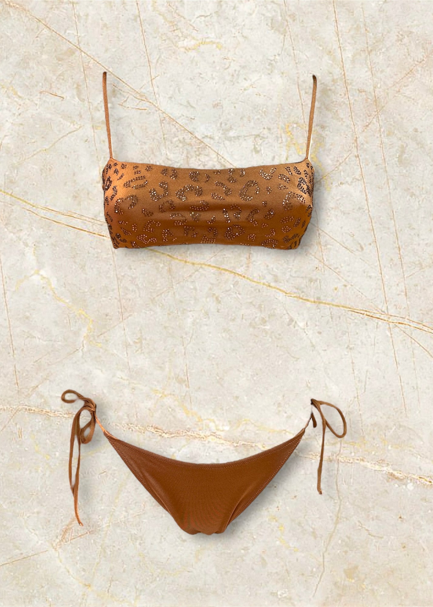 Bikini bronzo leopard