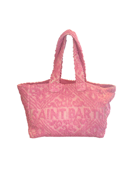 Borsa tuftin ricamata rosa MC2 Saint Barth