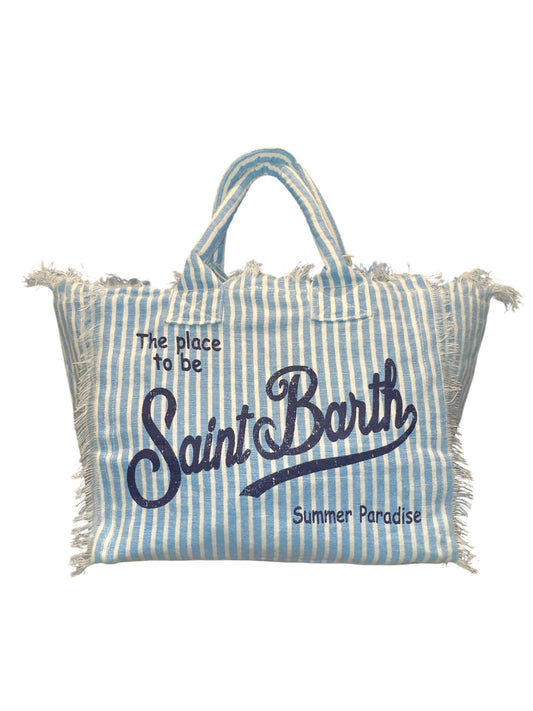 Borsa Vanity grande lino MC2 Saint Barth