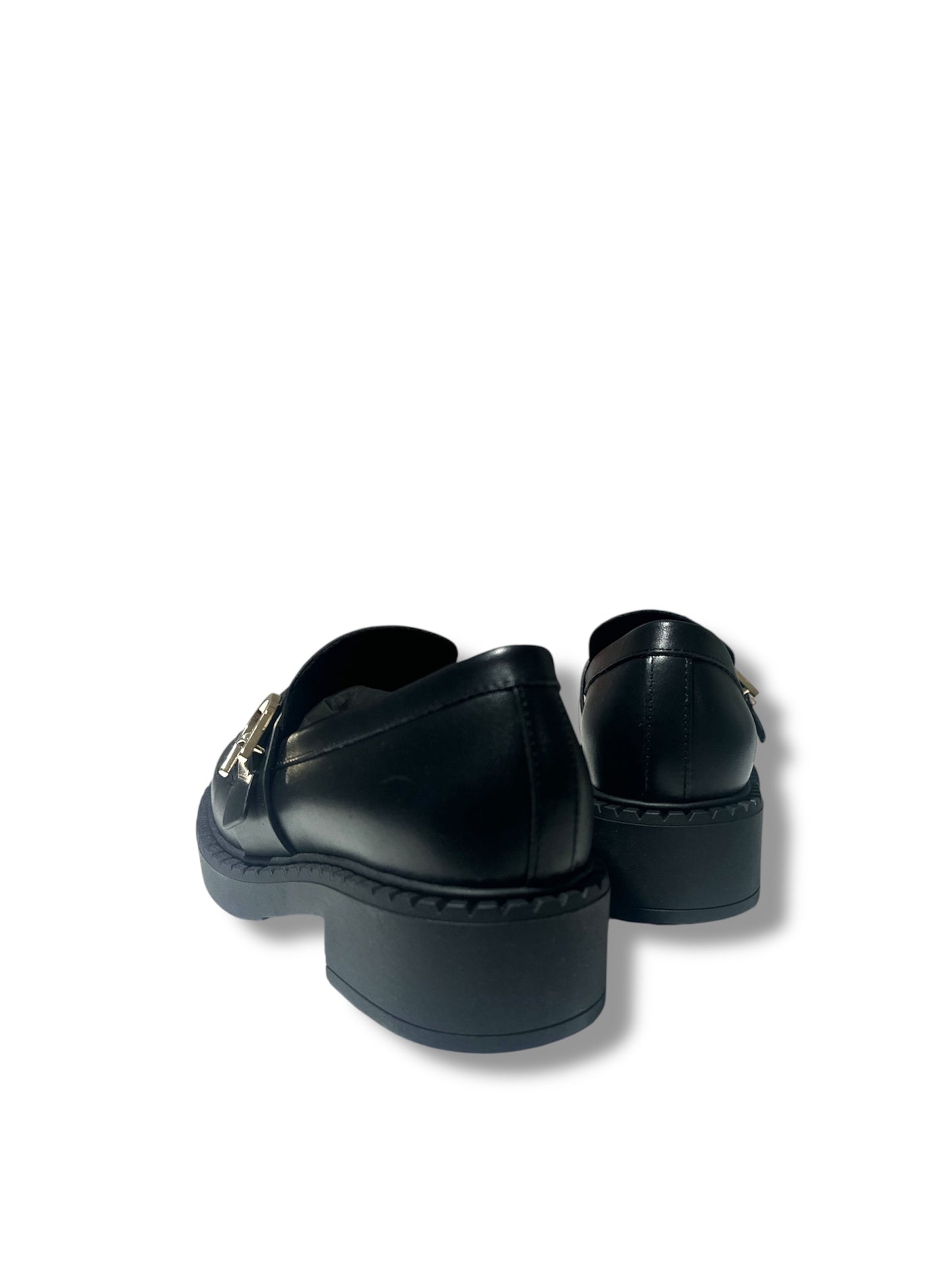 Mocassino college frangia nero FURLA