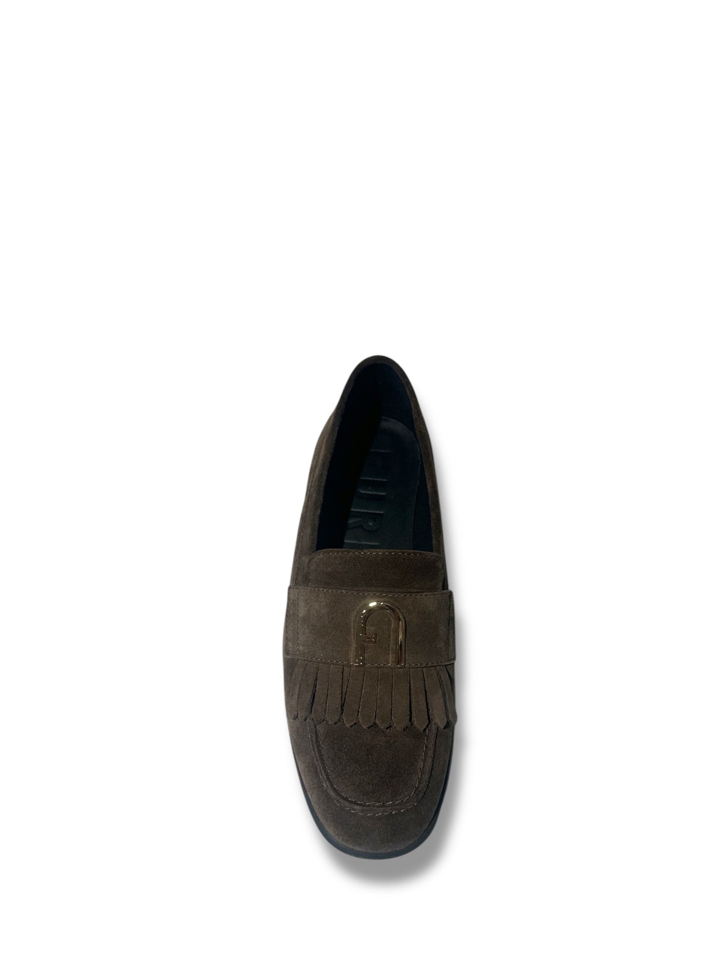 Mocassino college camoscio moro FURLA