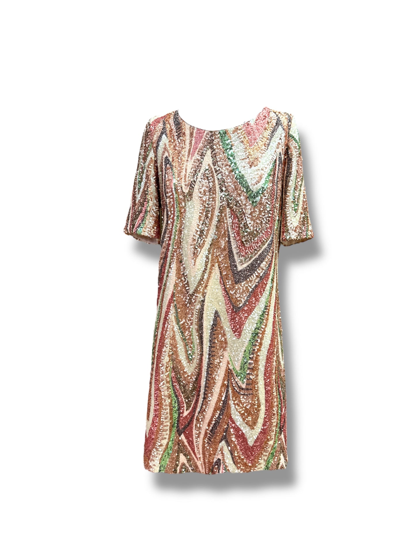 Abito paillettes fiammato