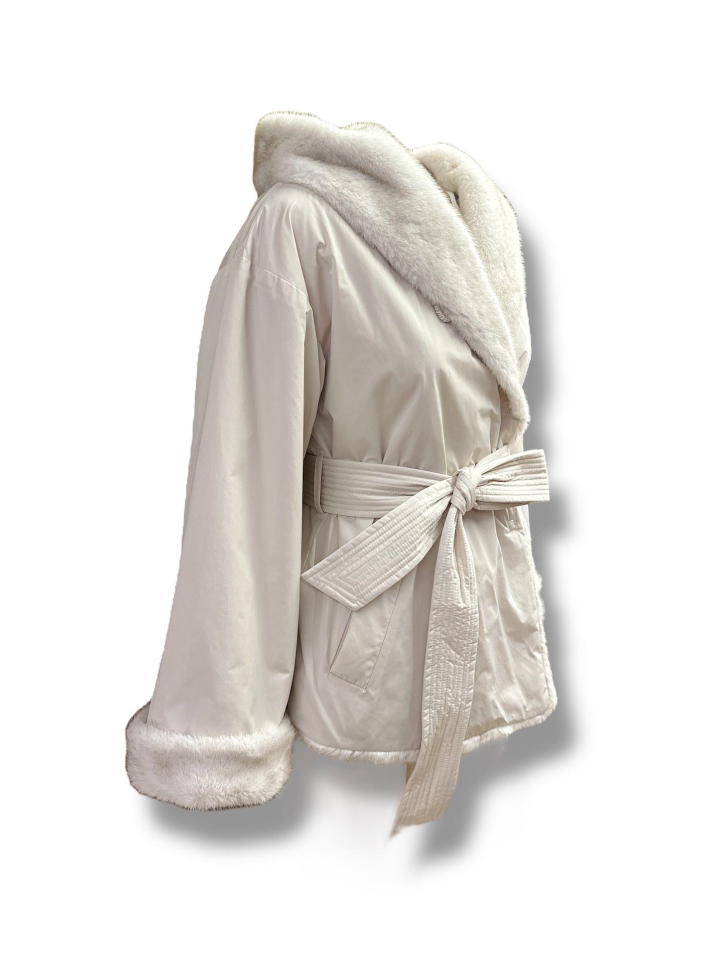 Pelliccia faux fur reversibile