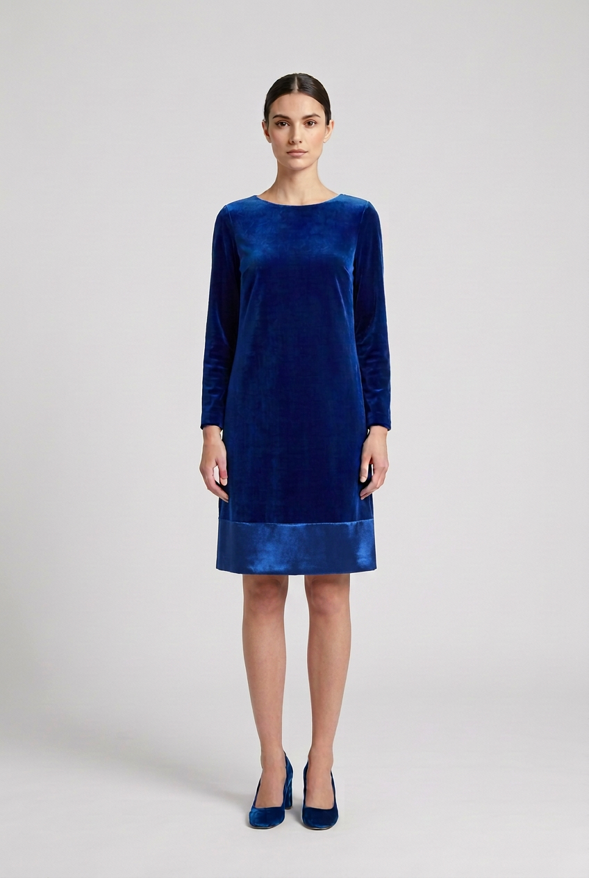 Abito Velvet blu