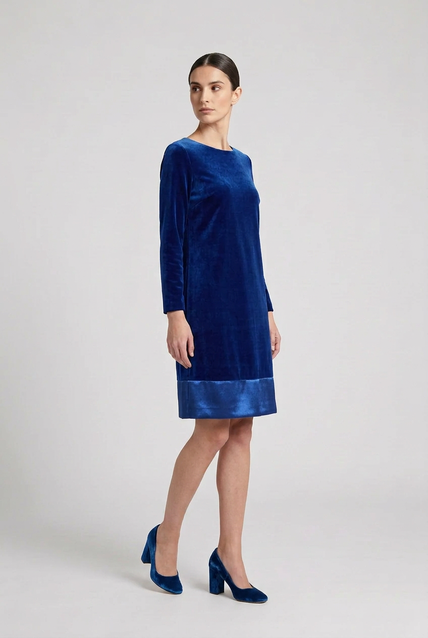 Abito Velvet blu