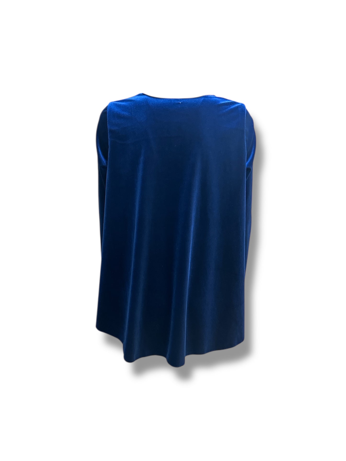 Blusa velvet blu