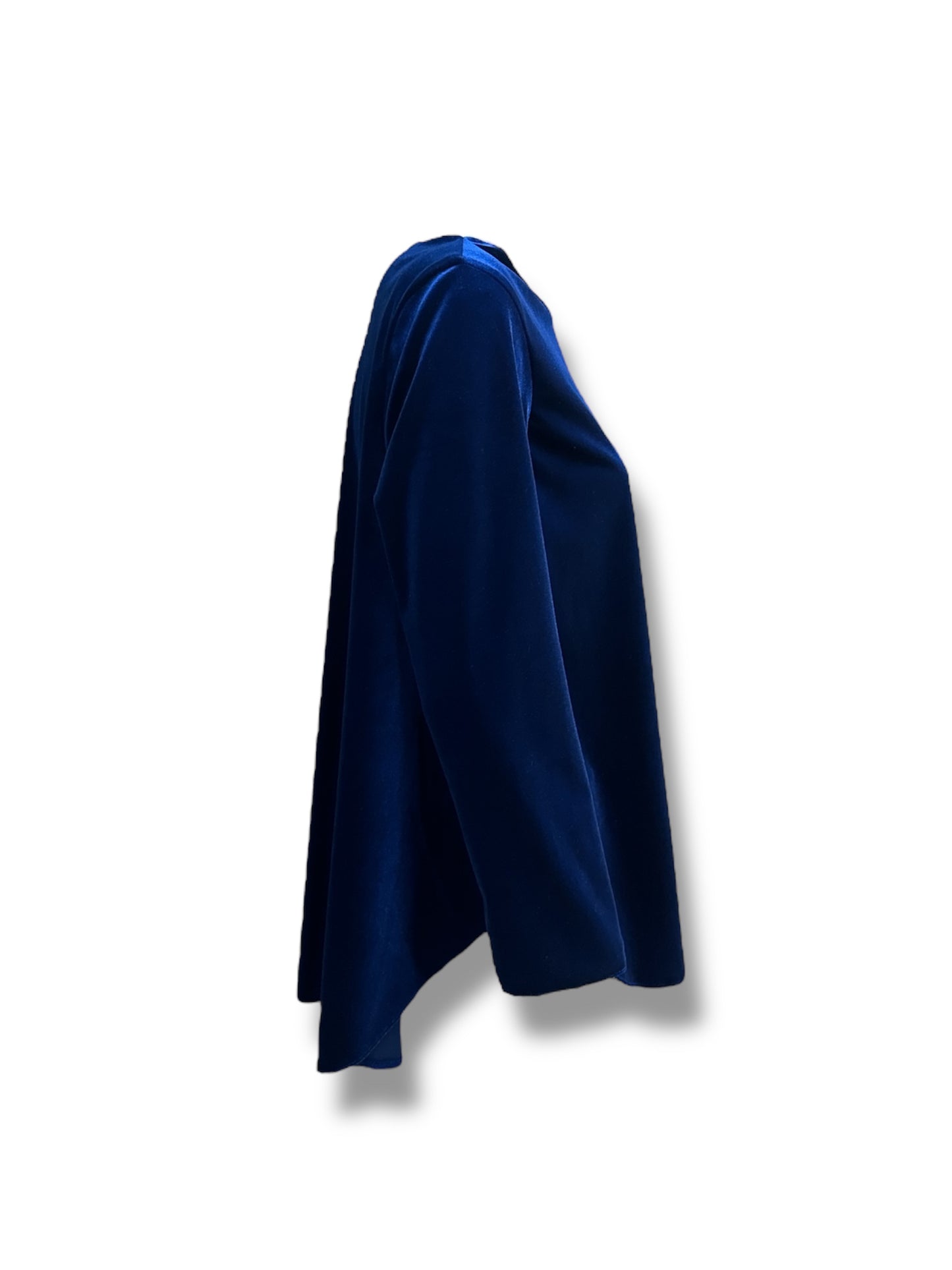 Blusa velvet blu