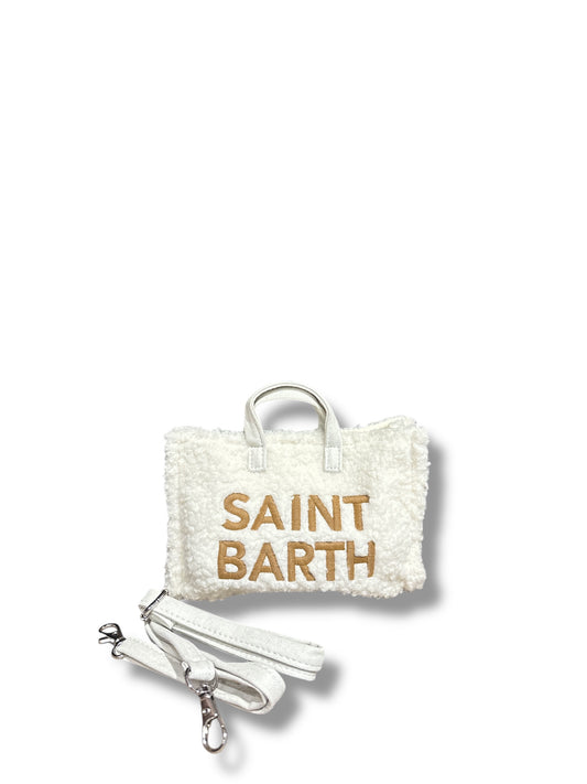 Mini borsa Saint Barth in teddy