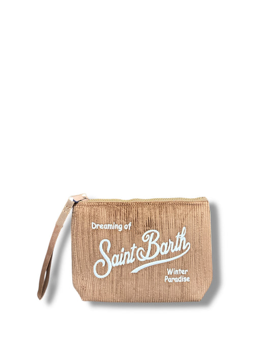 Pochette Saint Barth in velluto