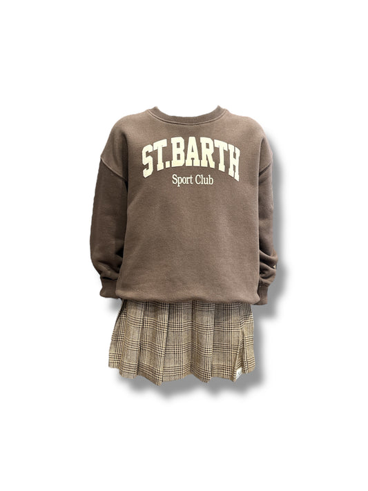 Felpa Saint Barth in marrone