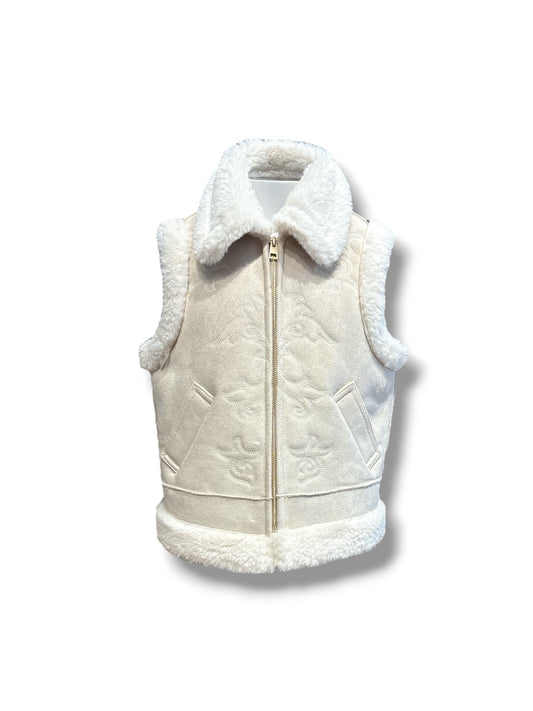 Gilet eco montone ragazza Saint Barth