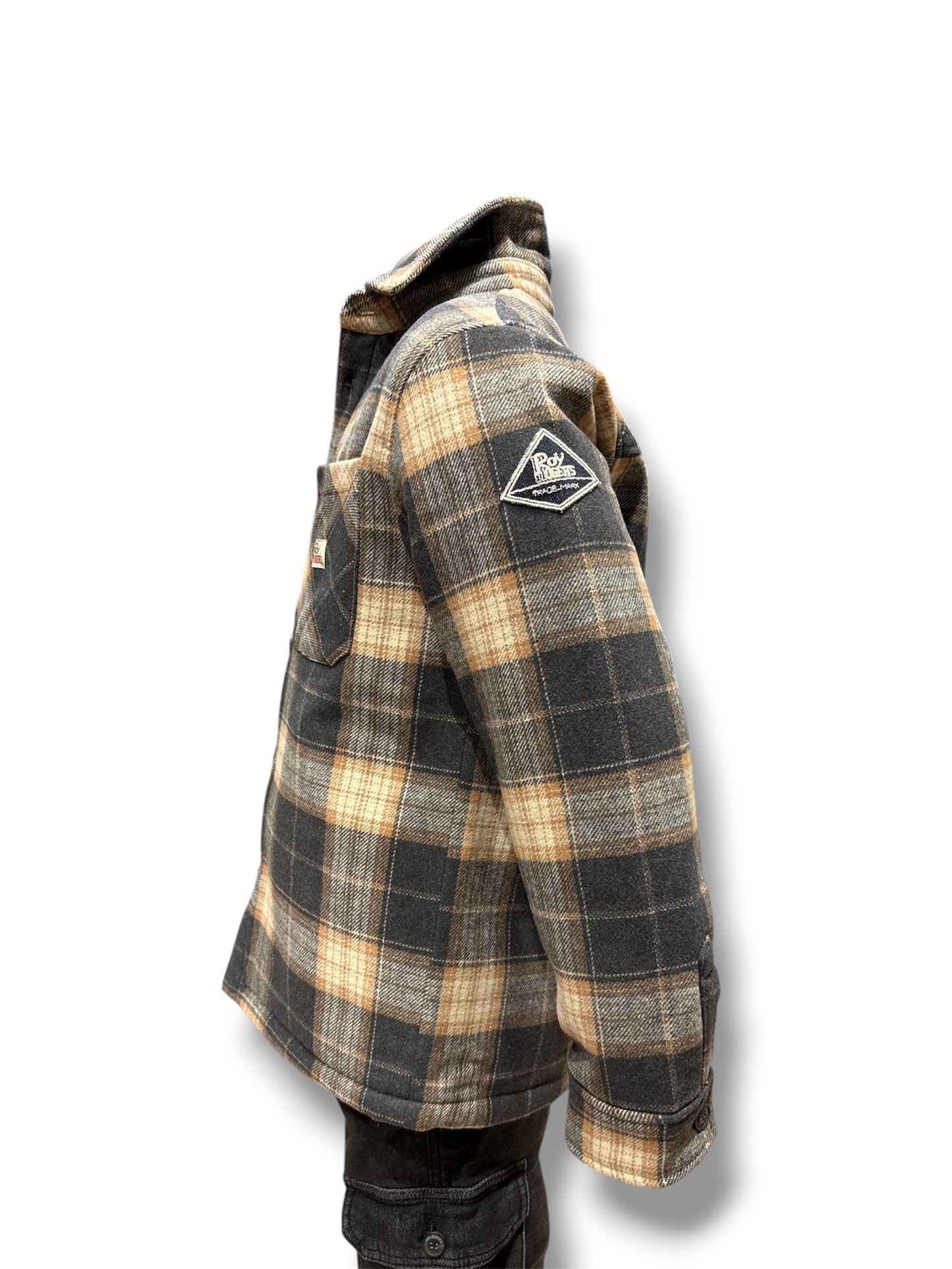 Overshirt scozzese grigio Roy Rogers