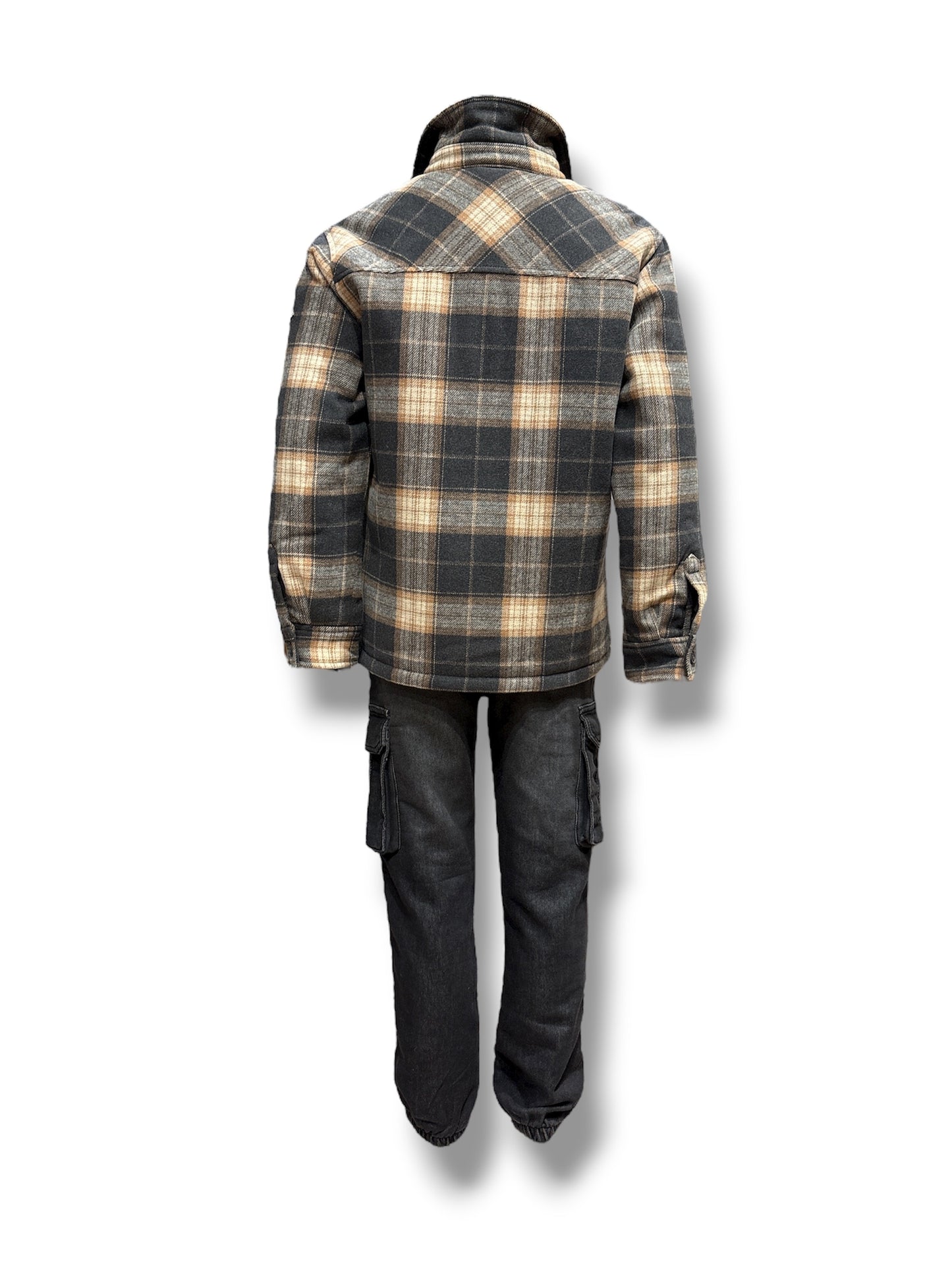 Overshirt scozzese grigio Roy Rogers