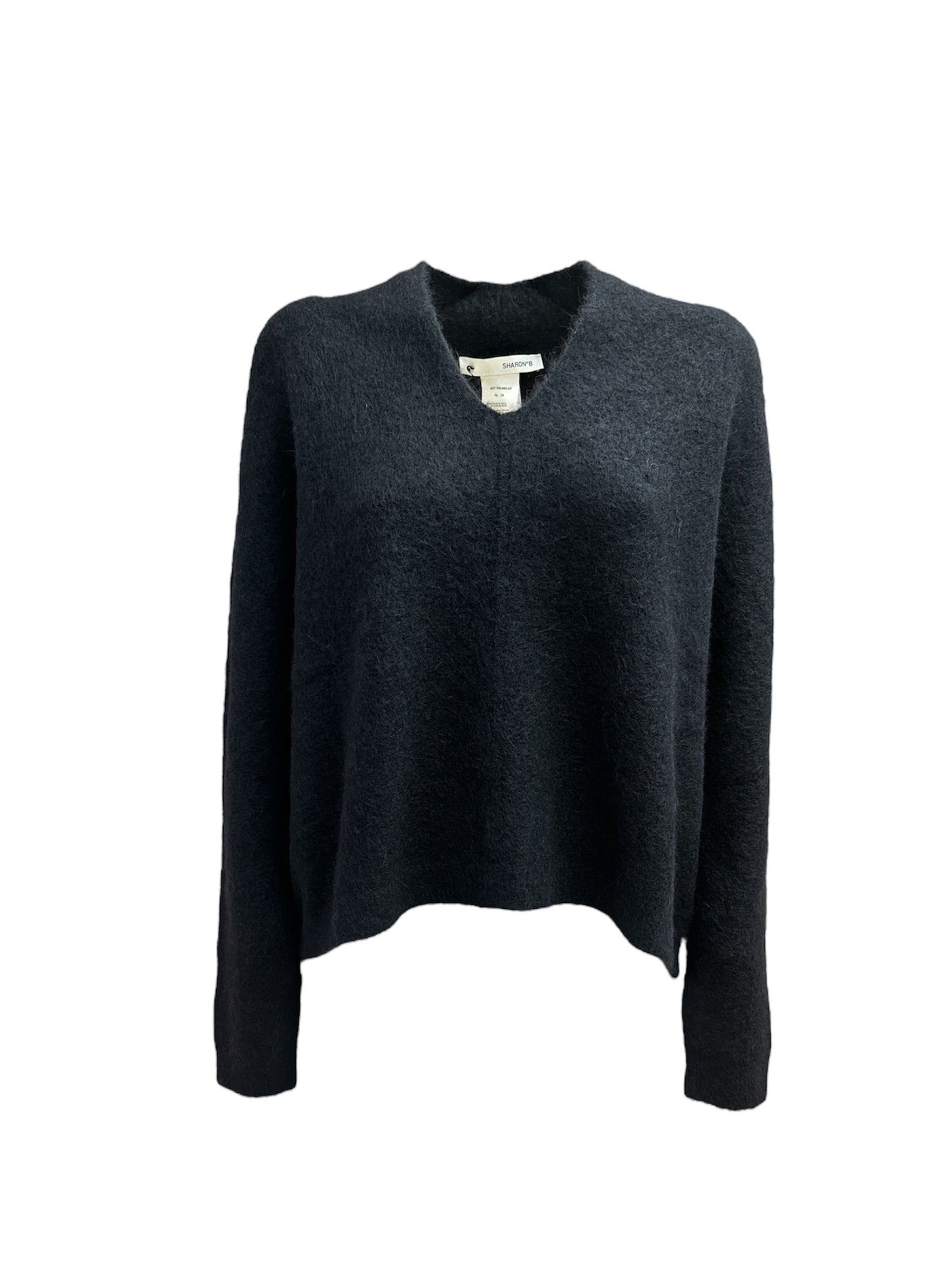 Maglia scollo a V nera