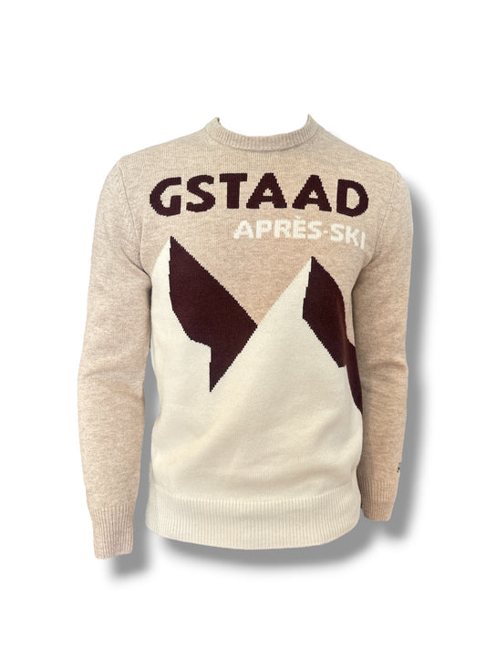 Maglione Gstaad cartolina girocollo Saint Barth