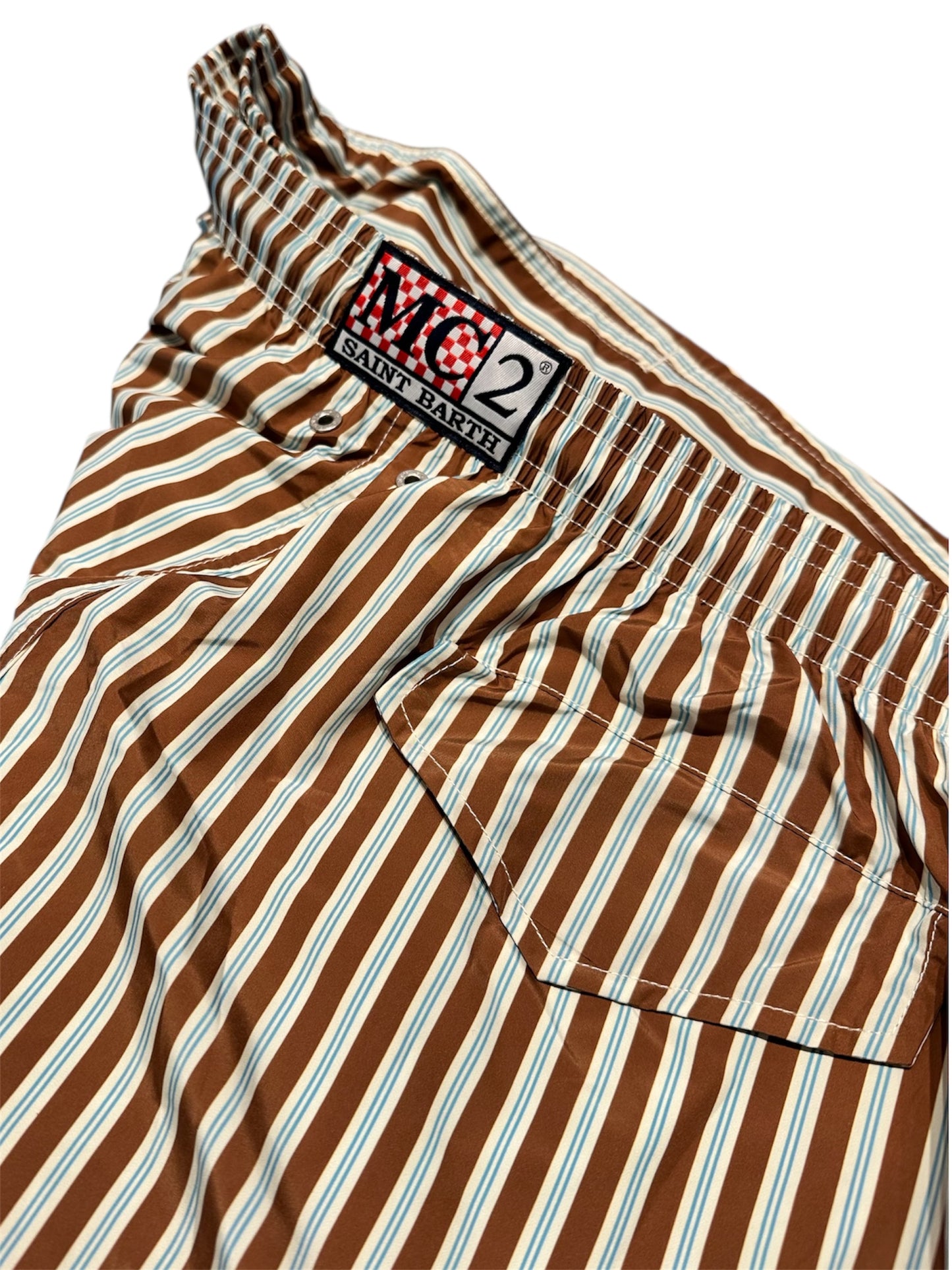 Boxer righe marroni Saint Barth