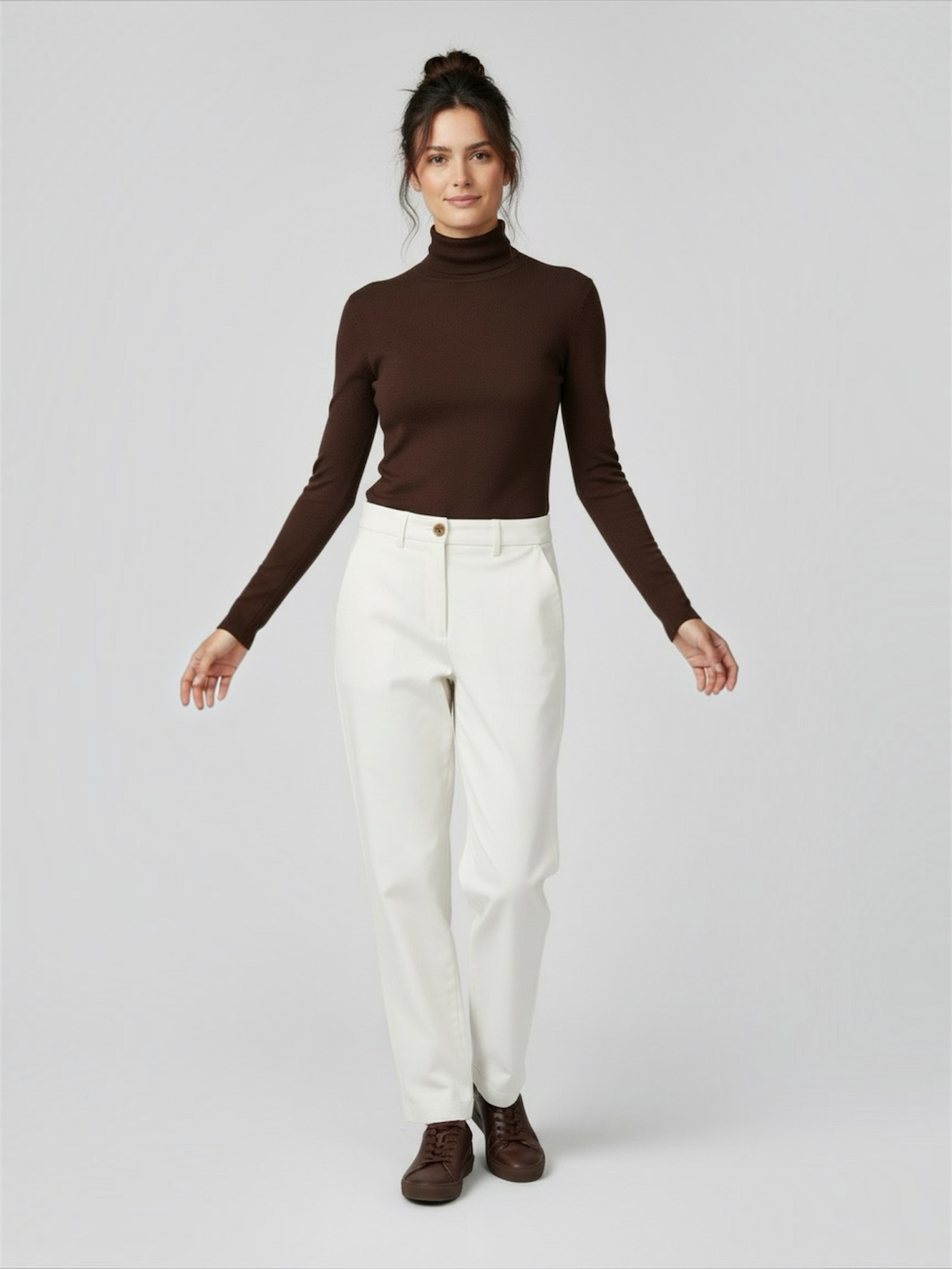 Pantalone in fustagno bianco Ballantyne