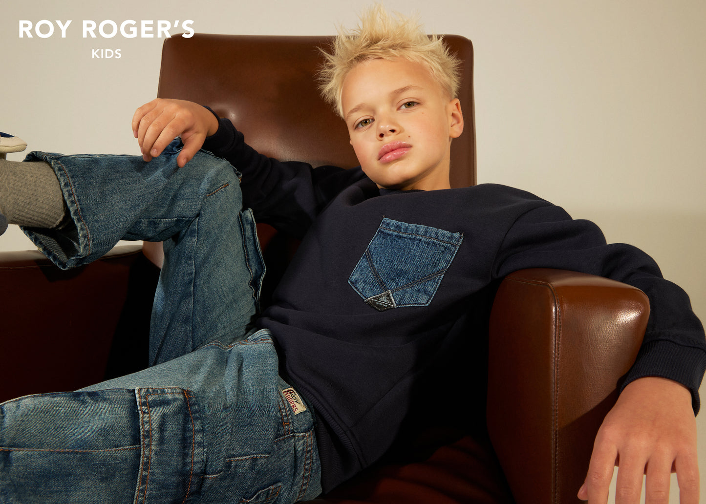 Felpa Pocket Label Roy Rogers