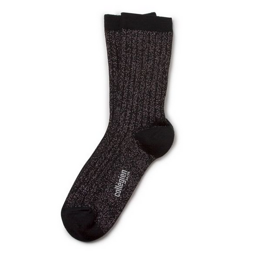 Calzino victoire lurex nero