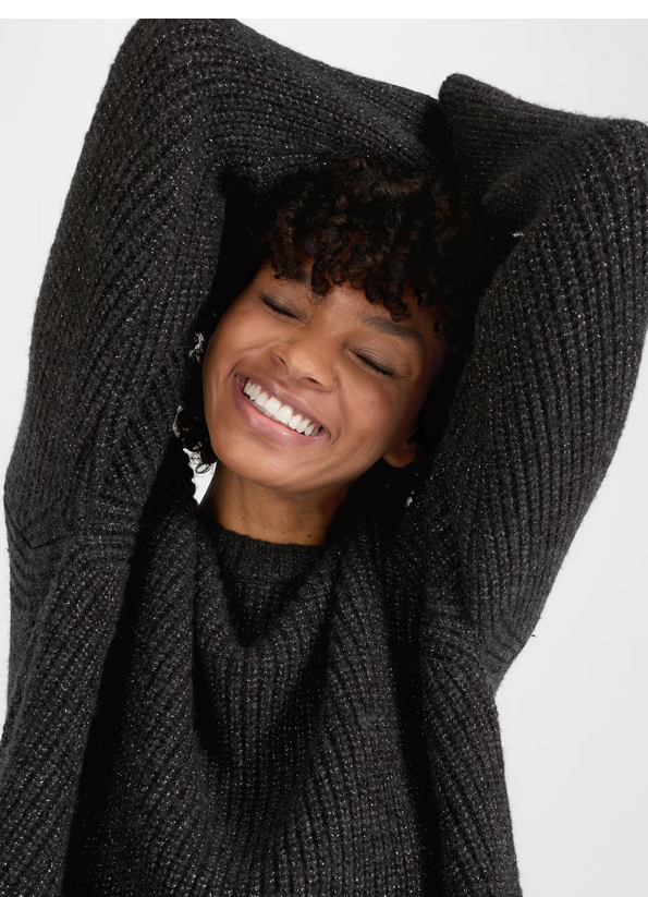 Maglione Juvia nero con lurex