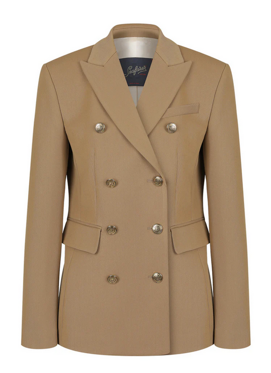 Giacca betty doppiopetto kaki