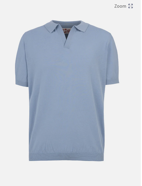 Polo Sloan uomo azzurra MC2 Saint Barth