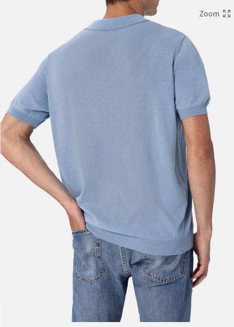 Polo Sloan uomo azzurra MC2 Saint Barth