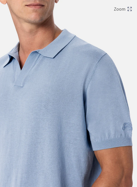 Polo Sloan uomo azzurra MC2 Saint Barth
