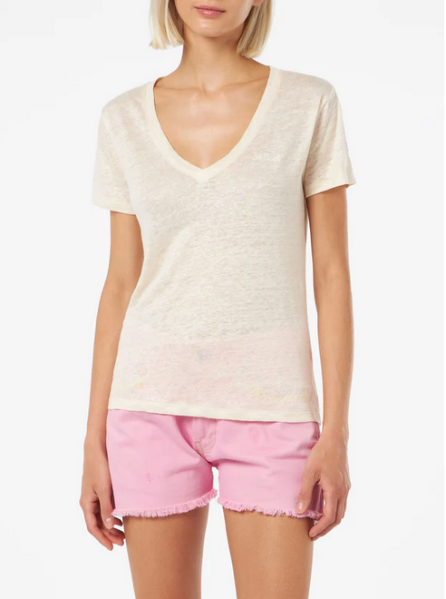T-shirt Eloise lino Saint Barth