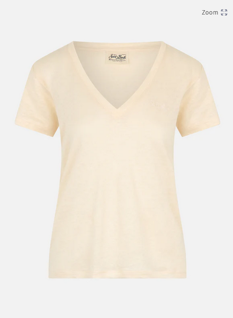 T-shirt Eloise lino Saint Barth