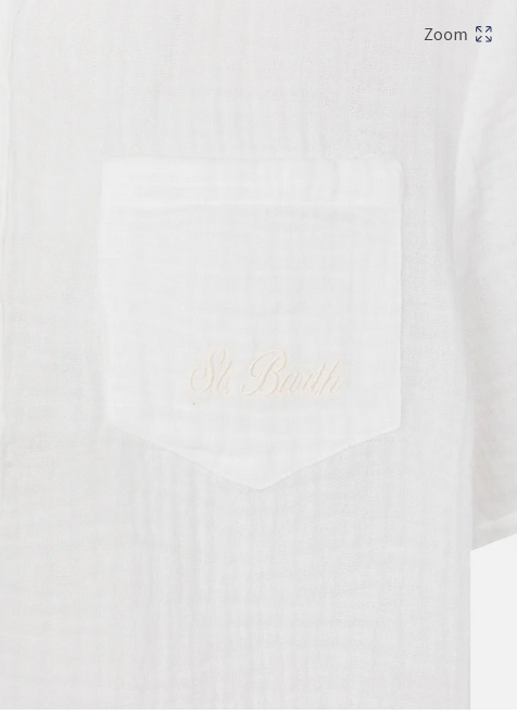 Camicia colletto mezza manica lino MC2