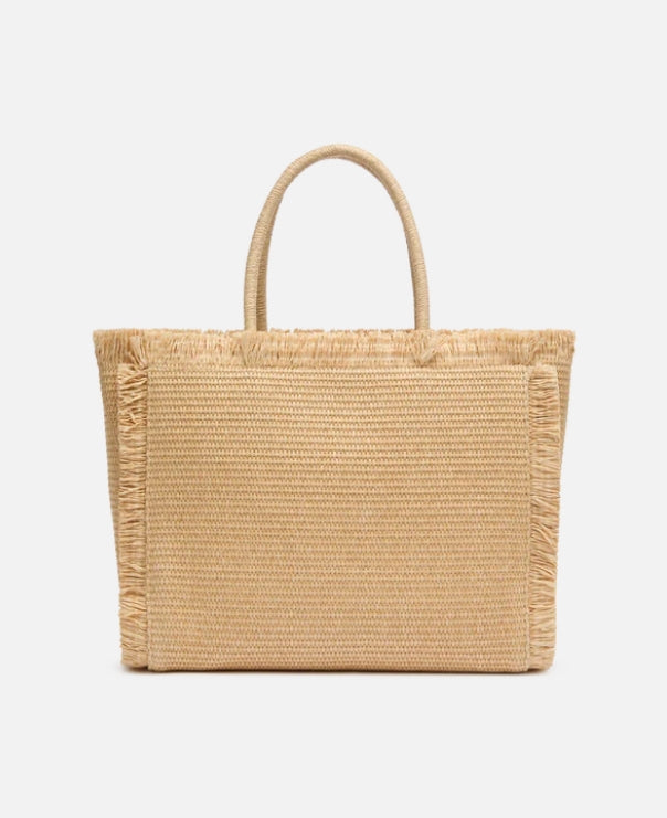 Borsa Vanity media in raffia beige MC2 Saint Barth