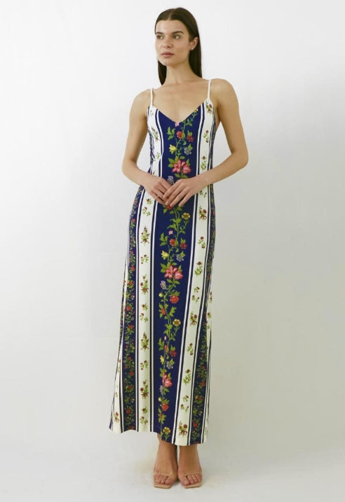 Abito sottoveste blu Raffaela d'Angelo