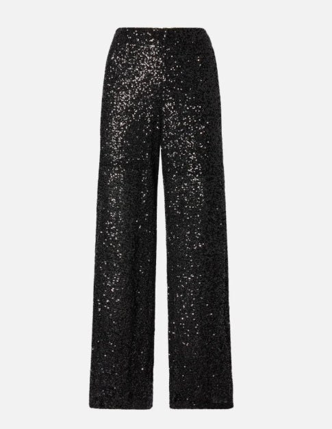Pantalone paillettes nero Saint Barth